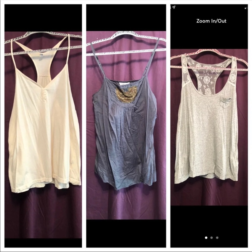 Lot of FOUR medium sized tank tops